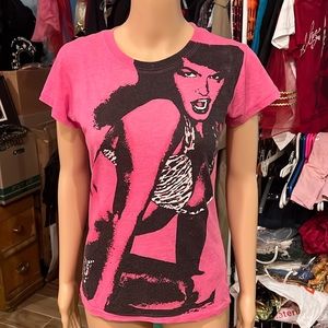 Bettie Page pop art Women’s Tee Shirt size Large